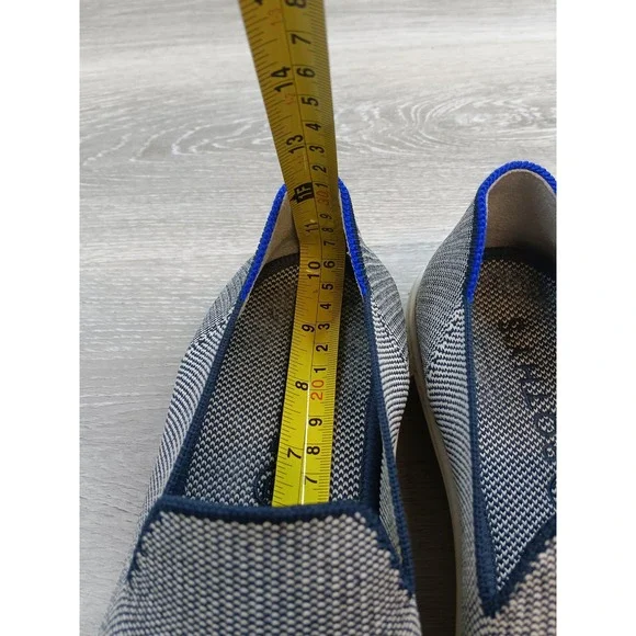 Rothy's The Sneaker Slip On Shoes Womens 9.5 Black White Knit Comfort Loafers - Picture 8 of 10